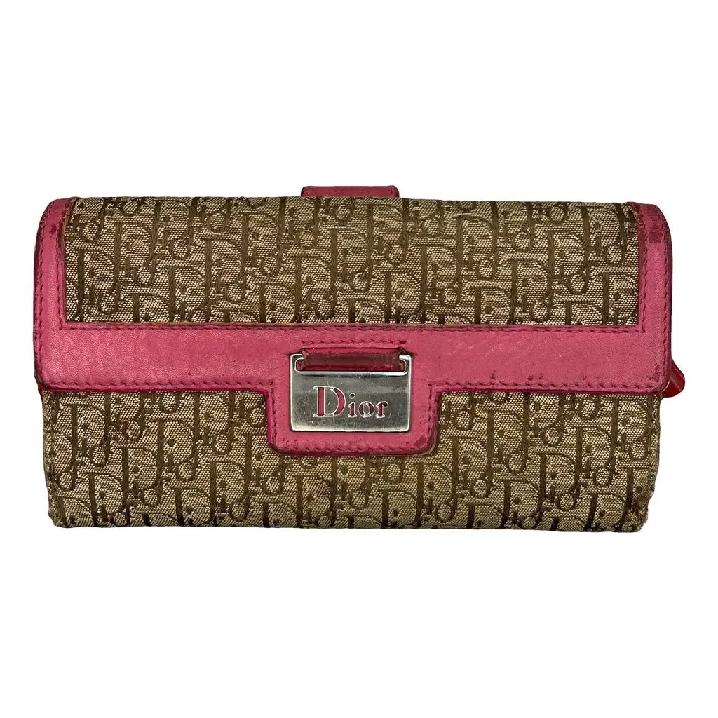 Pink Leather Diorissimo Wallet